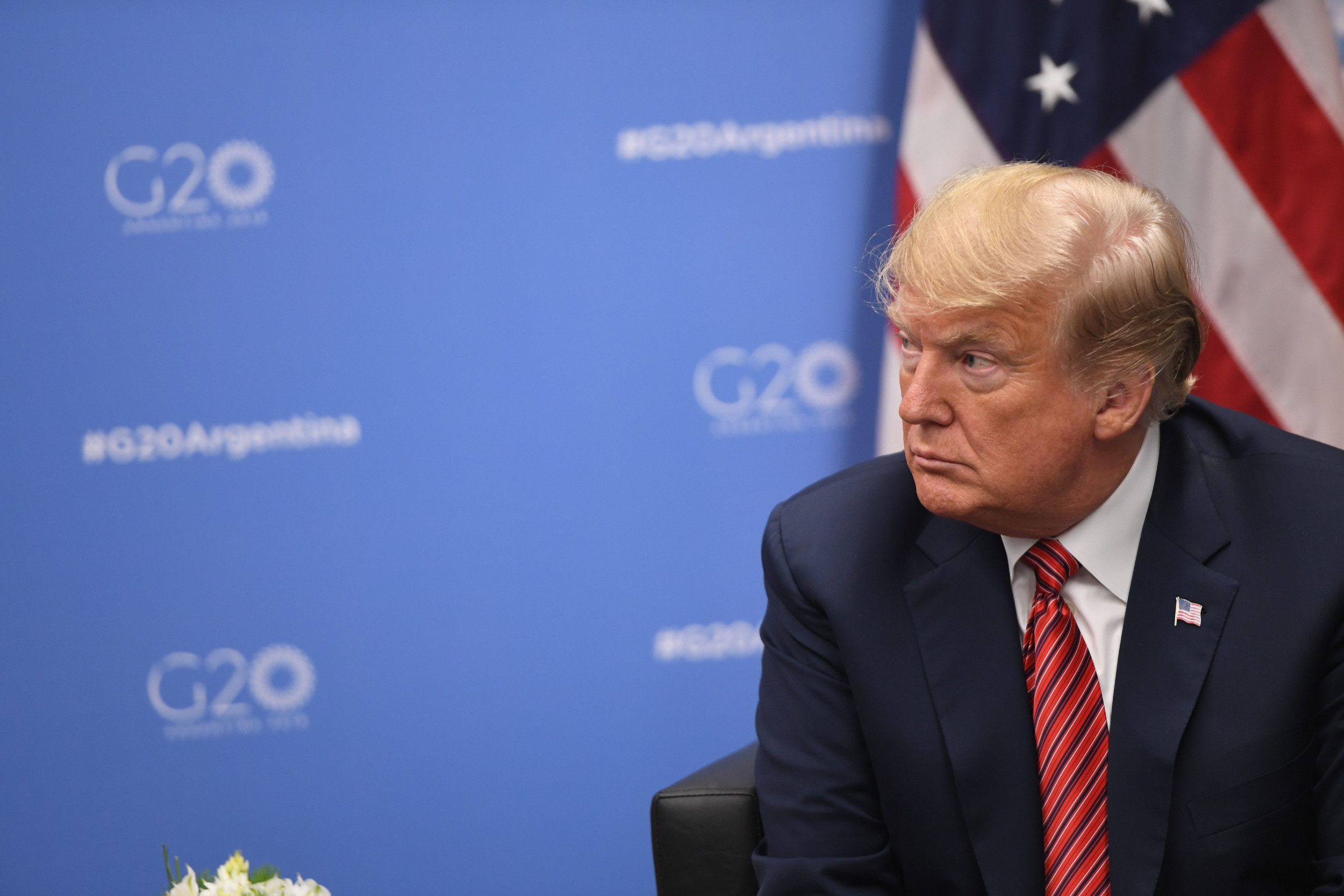Američki predsednik Donald Tramp na Samitu G20 u Buenos Ajresu, 01. decembar 2018. (Foto: Saul Loeb/AFP via Getty Images)