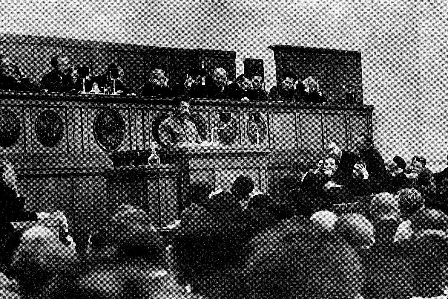 Josif Staljin govori tokom 17. Kongresa Svesavezne komunističke partije (boljševika), 26. januar 1934. (Foto: Wikimedia/Sergeй Kislяkov/Izvestiя CK KPSS - 1989 - № 12 - S.84)