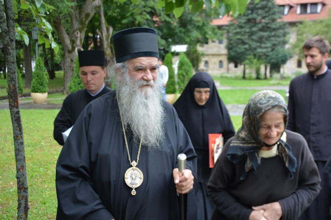 Mitropolit Amfilohije tokom posete Pećkoj patrijaršiji na Vidovdan, 28. jun 2018. (Foto: spc.rs)
