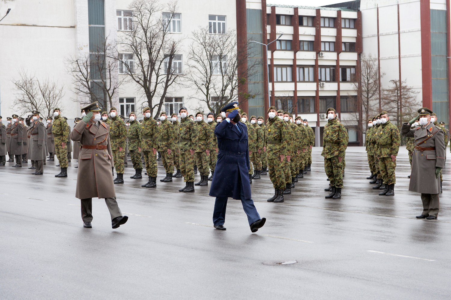 Pripadnici Vojske Srbije tokom obeležavanja Dana Vojne akademije, 18. mart 2021. (Foto: Ministarstvo odbrane RS)